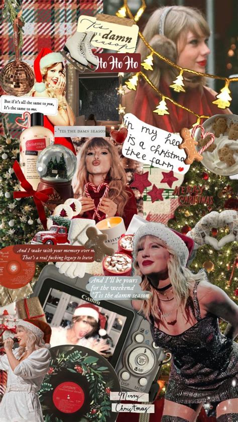 𝐓𝐚𝐲𝐥𝐨𝐫 Taylor Swift Christmas Taylor Swift Wallpaper Christmas Collage