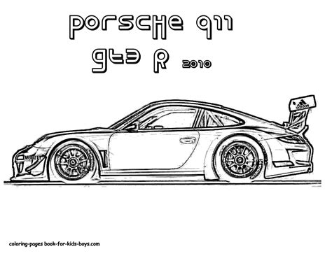 Porsche 911 Turbo S Coloring Page