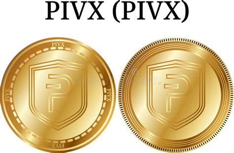 Sistema De La Moneda De Oro Física PIVX PIVX Cryptocurrency Digital