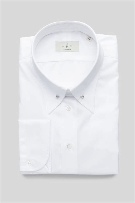 Classic White Pin Collar Shirt Shirts Featured Classic Shirts