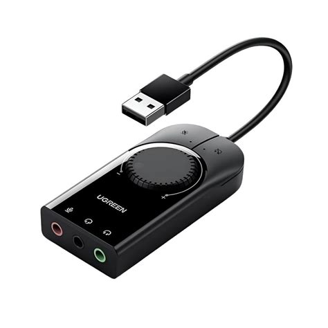 Adaptador UGREEN CM129 de USB A a tarjeta de sonido Audio Micrófono