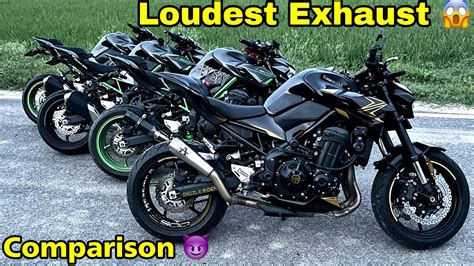 Different Types Exhaust For Kawasaki Z900 Loudest Exhaust Comparison