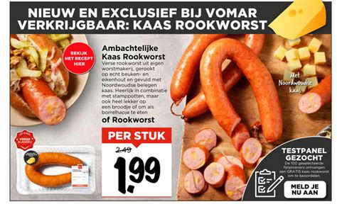 Rookworst Folder Aanbieding Bij Vomar Details