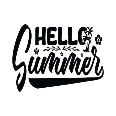 Premium Vector Hello Summer