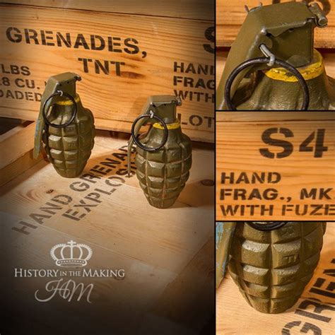 Ammunition Grenades And Explosives Inert Category History In The