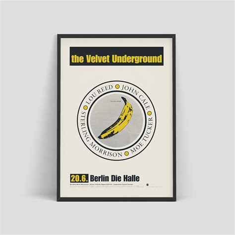 Velvet Underground Vintage Berlin Concert Poster 1993 Inspire Uplift