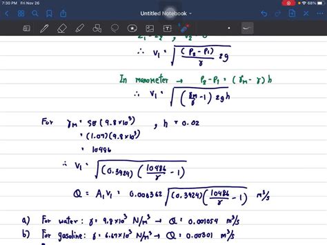 Solved The Specific Gravity Of The Manometer Fluid Shown In Fig P