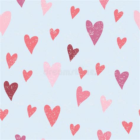 Cute Lovely Romantic Pink And Grey Hearts On White Background Valentine