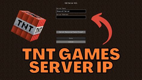 Minecraft Tnt Games Server Ip Address Youtube