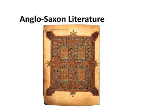 Ppt Anglo Saxon Literature Powerpoint Presentation Free Download