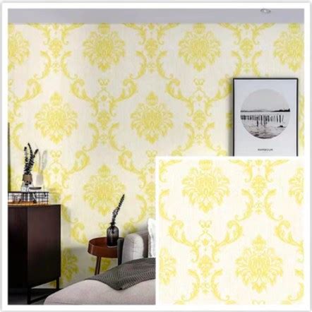 Jual WALLPAPER DINDING Ukuran 45 Cm X 10 M Motif BATIK MAS TURKEY GOLD