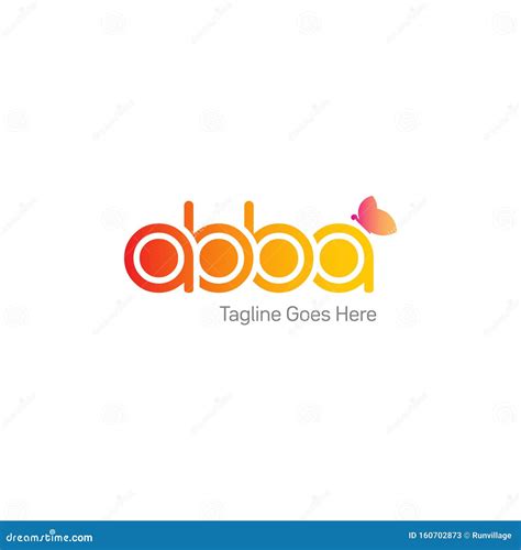 Abba Logotype Design Template Vector Stock Vector Illustration Of