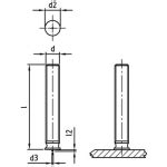 Gewindebolzen Form PT