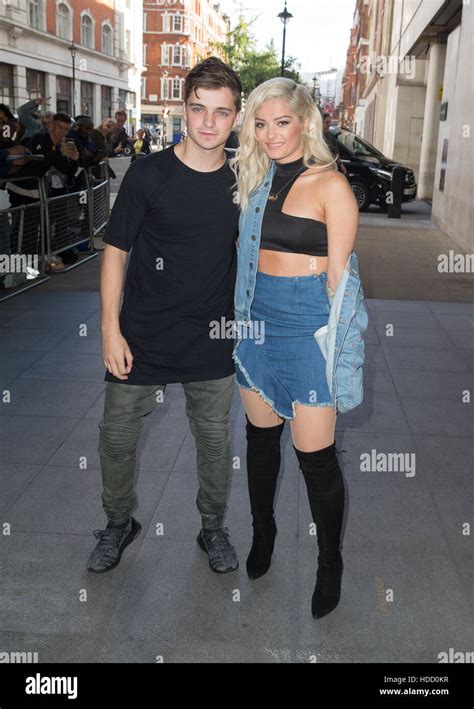 Bebe Rexha and Martin Garrix pictured arriving at the Radio 1 studios ...