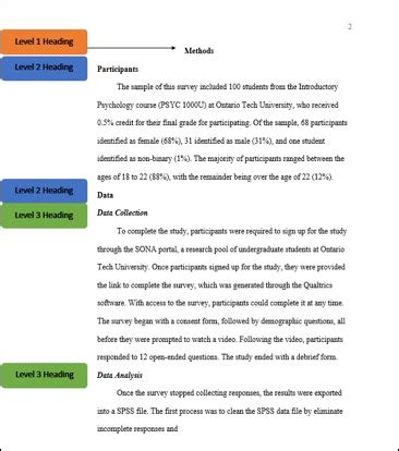 APA 7th Edition Headings