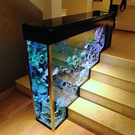 The Way This Fish Tank Is Incorporated Into The House Aquarium Design