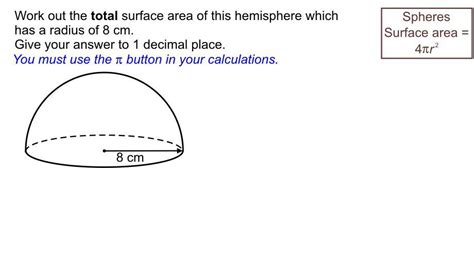 Hemisphere Surface Area