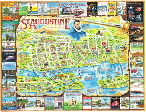 St Augustine Florida Map Of Attractions - Printable Maps