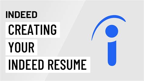 Indeed Creating Your Indeed Resume Youtube