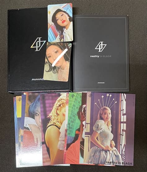 Mamamoo Reality In Black Album Photobook Photocard Hwasa Hobbies