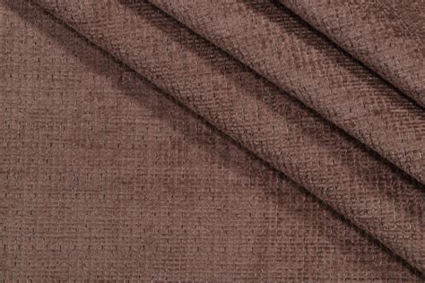 Yards Merrimac Solid Woven Chenille Upholstery Fabric In Stone