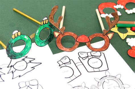 Glasses Paper Craft For Christmas Moms And Crafters