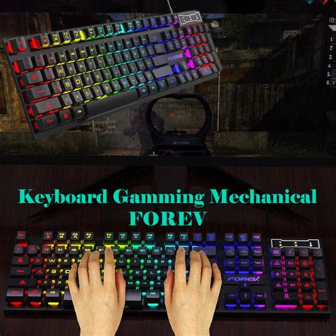 Jual Keyboard Mecahnical Rgb Keyboard Gaming Original Forev Feel