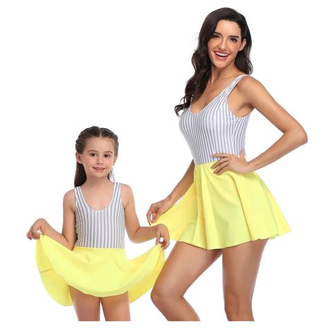 Mom And Daughter Swimsuit Women Print Flash Bikini Mother And Daughter