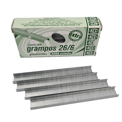 Grampo Galvanizado 26 6 Caixa 5000 ACC