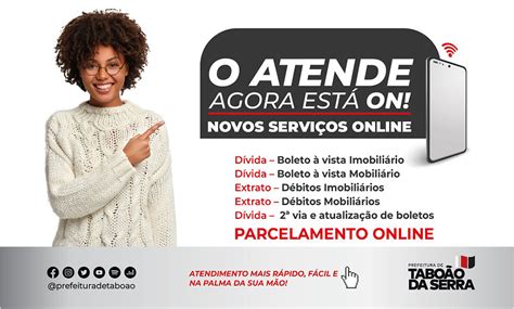 Confira os novos serviços online do Atende de Taboão da Serra