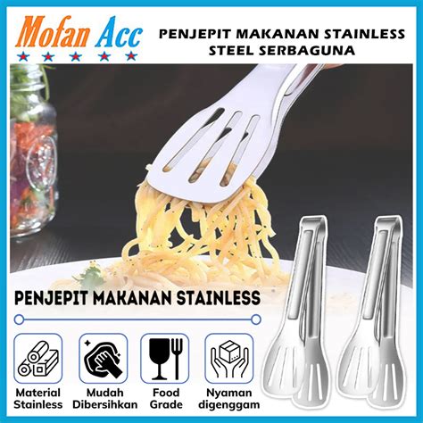 Jual Capitan Makanan Stainless Steel Cm Alat Jepit Makanan Food