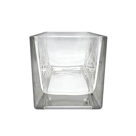 Rectangular Glass Vase Thick High Quality Decorative Etsy