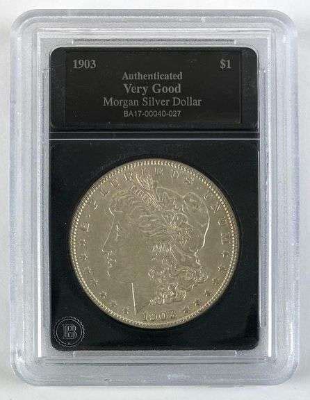 1903 P Morgan Silver Dollar Matthew Bullock Auctioneers