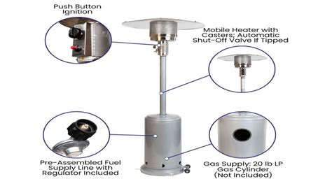 Hampton Bay Patio Heater Replacement Parts 48000 BTU Manual