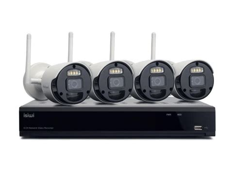 KIT SISTEMA DI SORVEGLIANZA NVR 8 CANALI 4 TELECAMERE IP 1080P