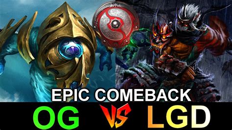 OG Vs LGD Dota 2 The International 2016 Group Stage BO2 Epic