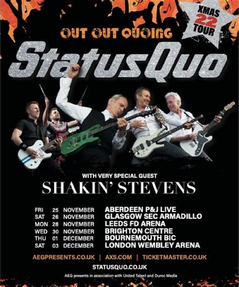 Status Quo XMAS 2022 Tour 03 December 2022 OVO Arena Wembley