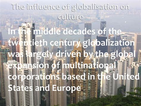 The Influence Of Globalisation On Culture Ppt Download