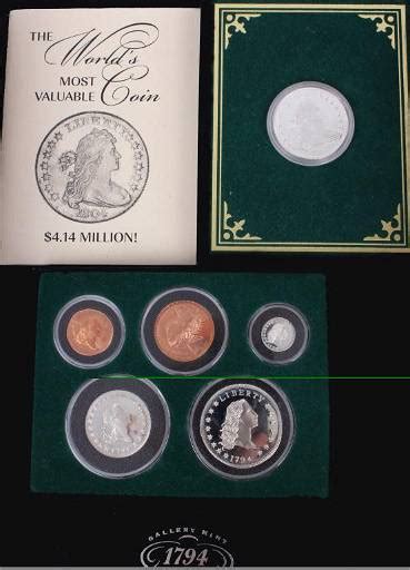 1794 Coin Proof Set And 1804 Liberty Dollar Replicas