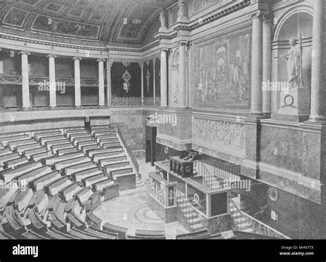 PARIS. Chambre des Députés. Intérieur 1895 old antique vintage print ...