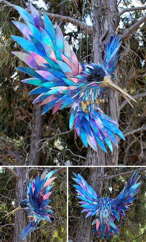 Artist Turns Old CDs Into Amazing Sculptures Instead Of Throwing Them Away