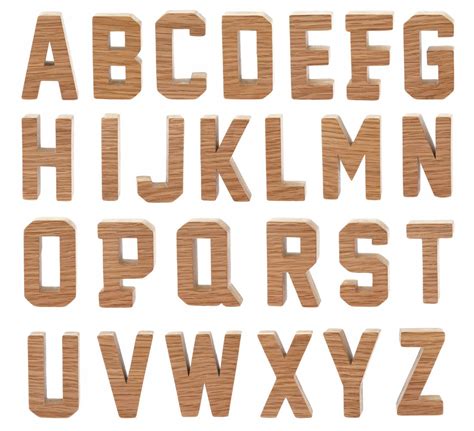 Reel Wood Block Capital Letters Set