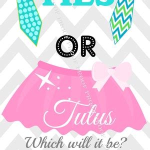 Ties Or Tutus 20X30 LARGE Format INSTANT DIGITAL Files Welcome Etsy