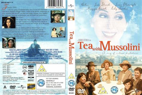 Tea with Mussolini (1999) WS R2 - Movie DVD - CD Label, DVD Cover, Front Cover