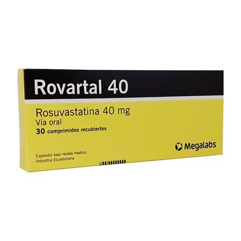 Rovartal Rosuvastatina 40 Mg Contiene 30 Comprimidos Recubiertos