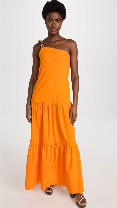 Johanna Ortiz Volcanic Dreams Maxi Dress In Orange Lyst