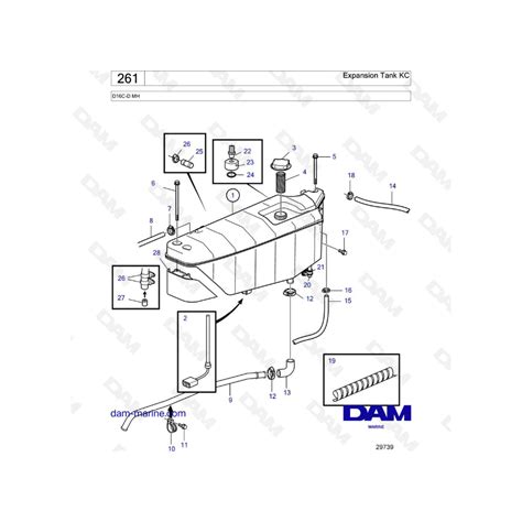 Volvo Penta D Expansion Tank Kc Dam Marine