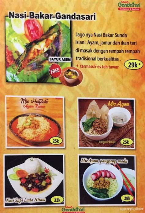 Selalu Diperbarui Menu Saung Gandasari Tanjung Priok