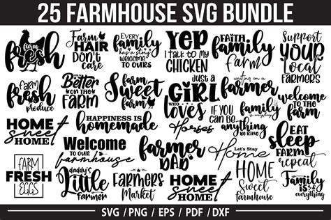 Farmhouse SVG Bundle Farm SVG Graphic By Nirmal108roy Creative Fabrica