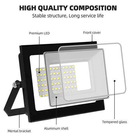 4x 50w Led Flood Light Garden Outdoor Lamp Yard Security Spotlight Cool White Ebay